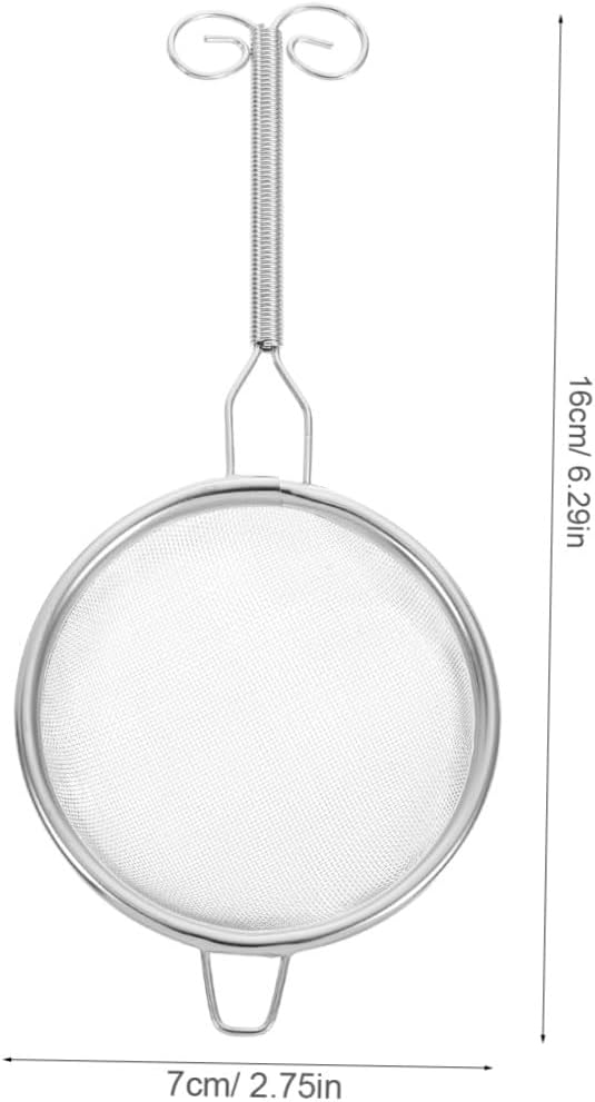 Stainless Steel Tea Strainer Scoop 7cm Small Loose Leaf Filter Spoon Metal Tea Infuser for Home Office Brewing