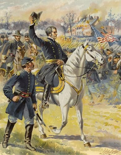 Toile arts Hooker à Chancellorsville tableau pour décoration de bureau grand format