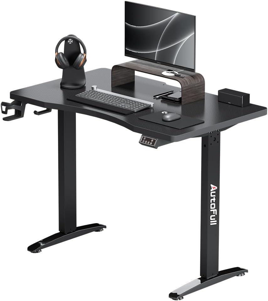 AutoFull A4 Electric Stand Desk 48 Inches Adjustable Stand up Desk, Computer