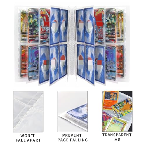 Sammelalbum, Sammelkarten Album Karten Heft, Sammleralben, 30 Seiten, Kapazität für 240 Karten