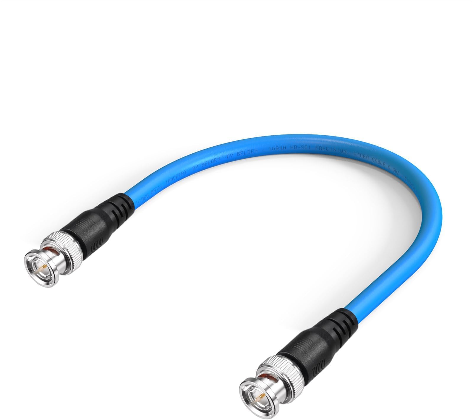 Superbat 1ft 3G/6G SDI Cable BNC to BNC Digital Video Cable (Belden 1694A, Supports HD-SDI/3G-SDI/4K/8K, Compatible with Camera, Video Mixer, Switcher, Monitor)