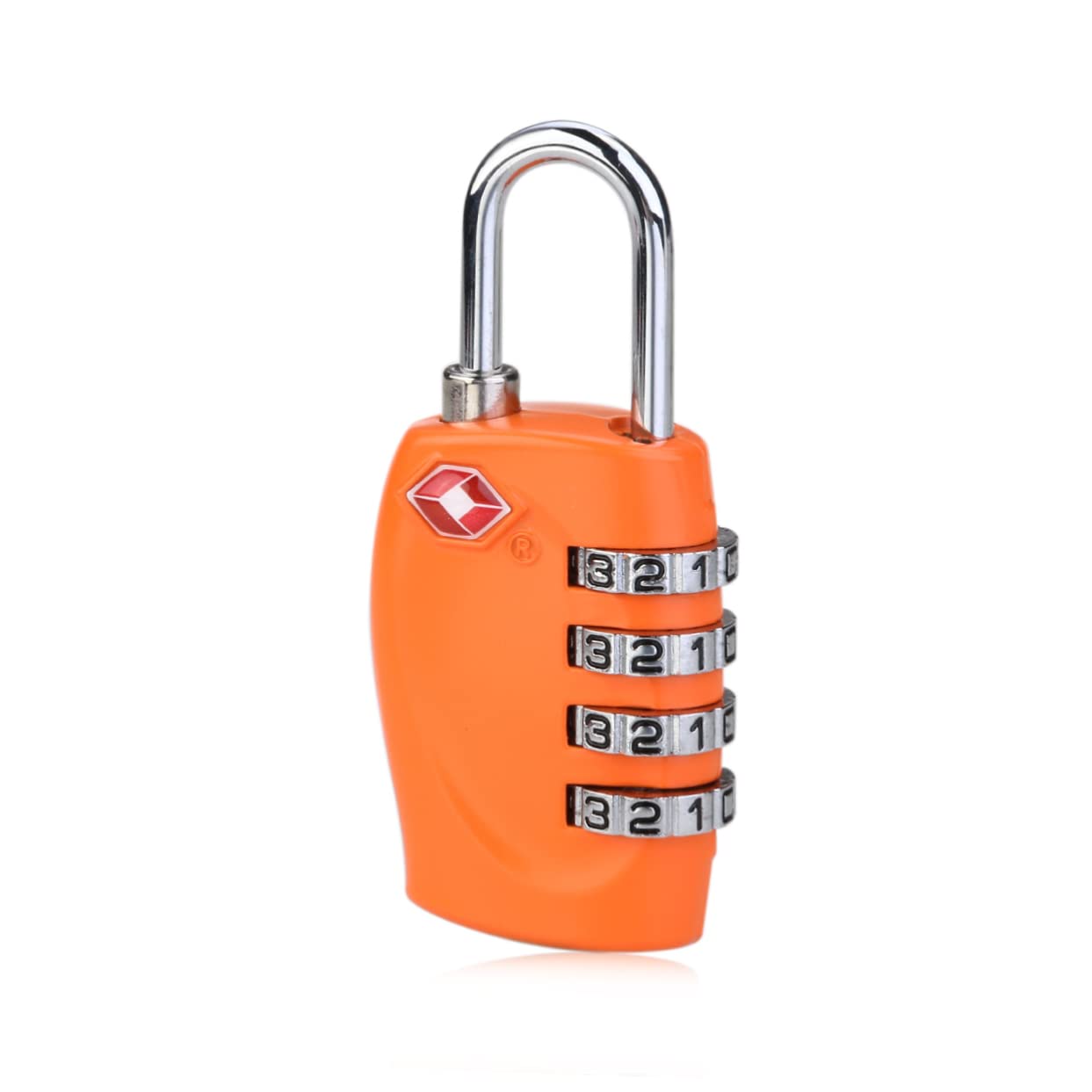 Hemobllo 3 Pezzi Lucchetti A Combinazione Per Valigie 330 4 Lucchetto Con Password Per Bagagli in Lega Di Zinco Plastica Dura Arancione