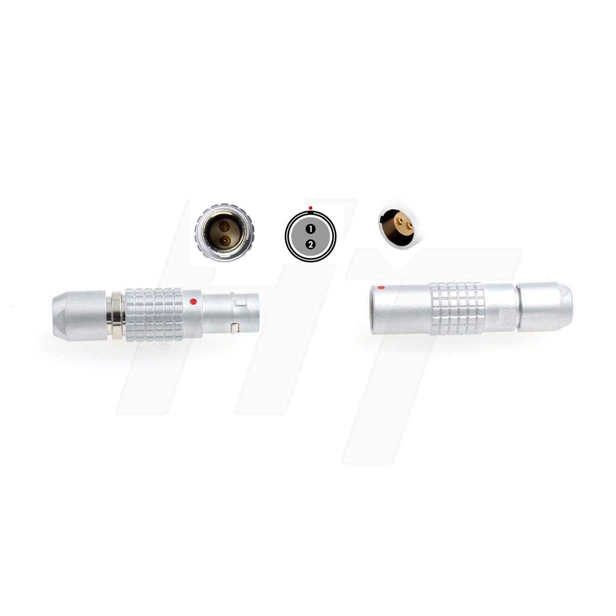 0B PHG FGG 2 Pin Circular Connector Cable Plug Receptacle Male Female Contacts for Power Extension
