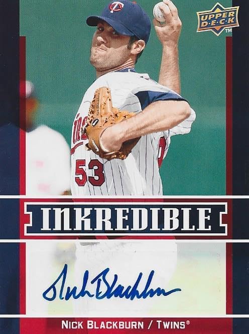 Nick burn Autographed 2009 Upper Deck Card - Baseball Slabbed Autographed Cards