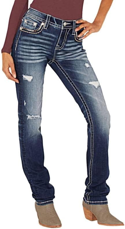 PEIHOTWomen's Jeans 90s Mid Rise Bootcut High Stretch Boot Cut Denim Pants Pantalones De Mujer