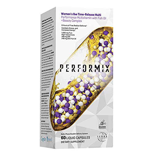 Performix Women's Multivitamin with Fish Oil - 60 Capsules - 8 Hour Time-Release - Combats Stress and Increases Energy - Beauty Complex Support Hair, Skin and Nails Performix Women's Multivitamin with Fish Oil - 60 Capsules - 8 Hour Time-Release - Combats Stress and Increases Energy - Beauty Complex Support Hair, Skin and Nails