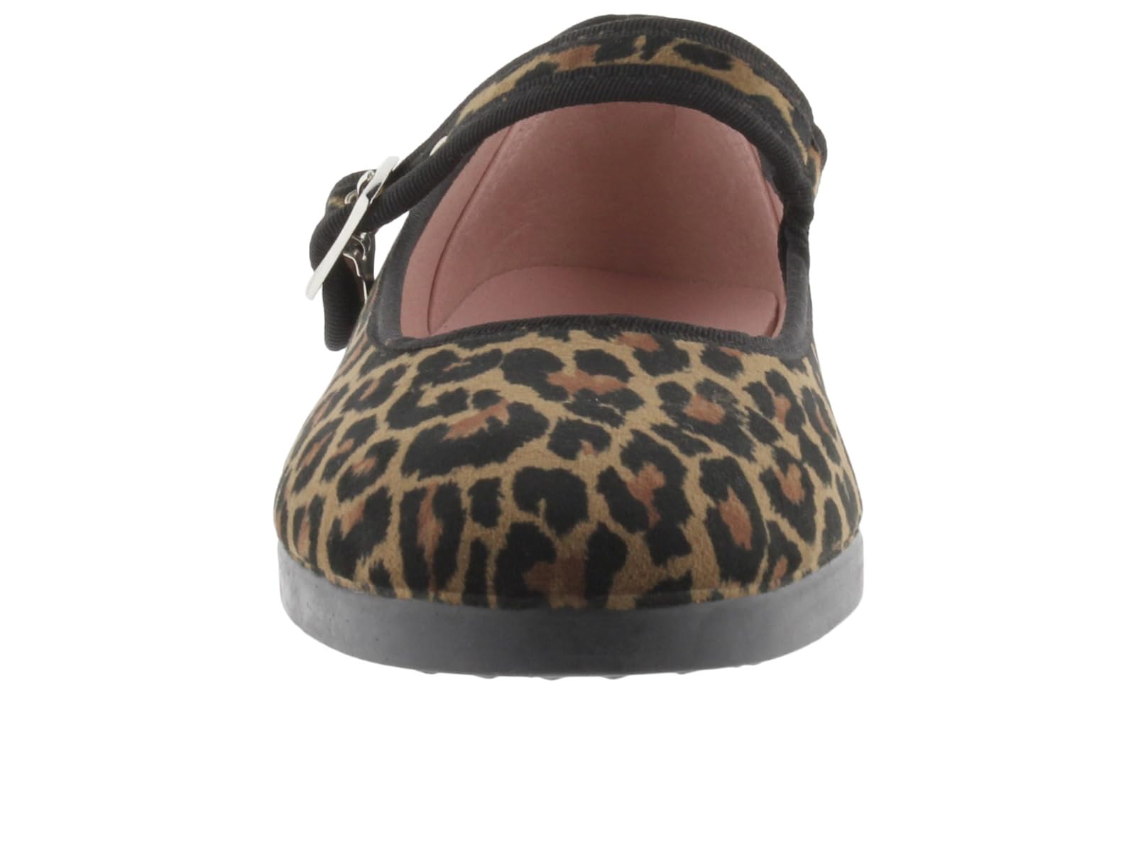 victoria Bailarinas Gong Fu 1080117 | Terciopelo Animal Print & Ribete Al Tono & Hebilla para Niña