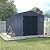 VEIKOU 8x10FT Outdoor Storage Shed with Thickened Galvanized Steel, Metal Storage Shed with Lockable Door & Air Vents, Garden Tool Metal Shed for Patio Garage Yard, Gray