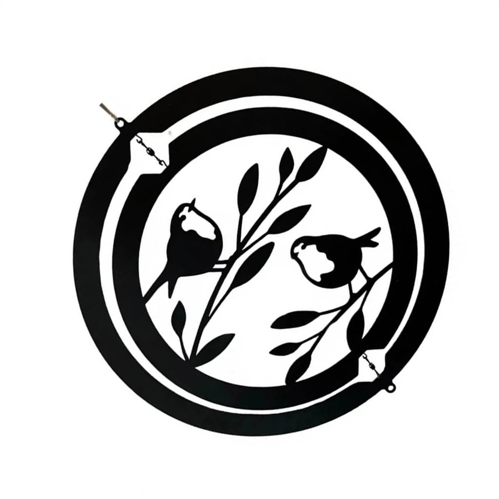 APGLSXY Metal Wind Spinner Outdoor Kinetics Winds Sculptures for Garden Yard Lawns Patio Decorations Metal Hanging Wind Spinner Windmill Kinetics