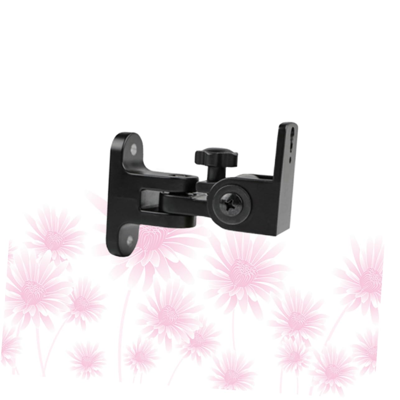 Homoyoyo Support Mural pour Haut-Parleur Alliage de Zinc Rotatif 180° Support D'enceinte pour Système Audio Surround