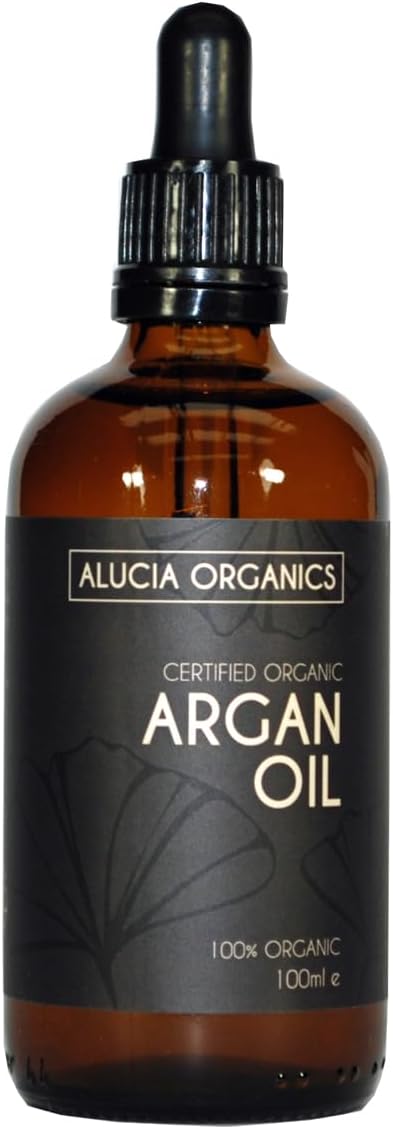 Certified Organic Argan Oil 100ml – 100% Pure Argan Oil for Face, Body & Hair – Natural, Cold-Pressed & Unrefined – Vegan & Cruelty-Free