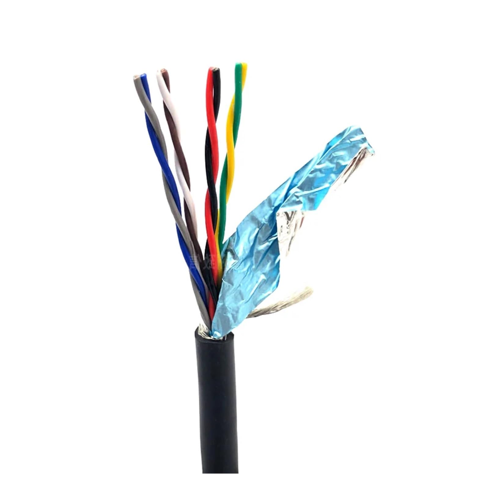 Cavo di terra Cavo di controllo del segnale audio nero 24AWG 2/4/6/8 da 5 metri