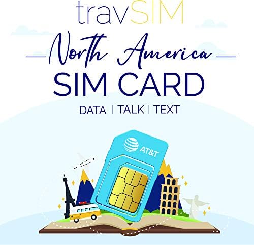 travSIM USA SIM Card (AT&T SIM Card) Valid for 30 Days – 22GB 3G 4G LTE Mobile Data - United States AT&T US SIM Card (Also Works in Canada & Mexico)