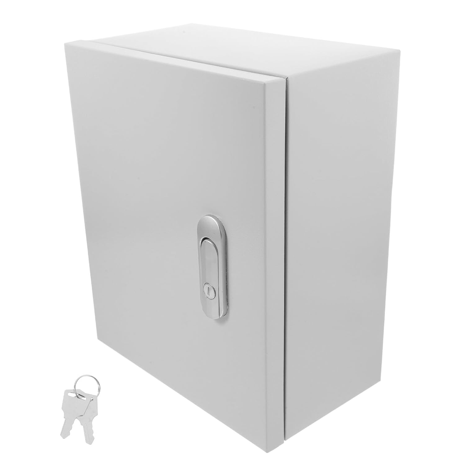 Waterproof Power Distribution Box with Plastic Lock 25x30x14cm Vertical Electrical Enclosure for Outdoor Electrical Control and Junction Applications