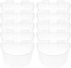 10 Pcs Pigeon Water Feeder Cups Made of Sturdy Pp Material Bite Resistance and Convenient Disassembly, Semi-circular Bird Water Bowls for Poultry Feeding in Bird Cages