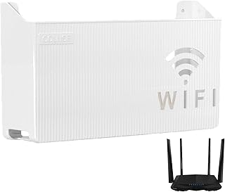 PIGMANA Wifi Router Storage Box | Wall-mounted Wifi Boxes for Home,Modern Design Router Storage Rack Organizer No Punching Home Decoration