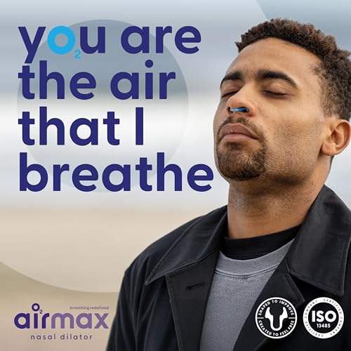 AIRMAX Nasal dilators for Sleeping - 76% More Airflow - Anti Snore Device - Breathe Freely Through the Nose - Sinus Relief, Sleep aid and snoring Solution - 2X Small Blue - 6 Month Relief - Thumbnail 6