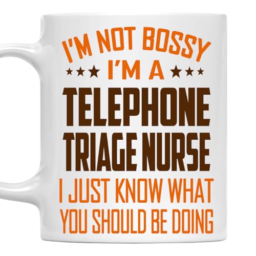 MONIZILUCKY I'm Not Bossy, I'm a Telephone Triage Nurse Mug 11Oz