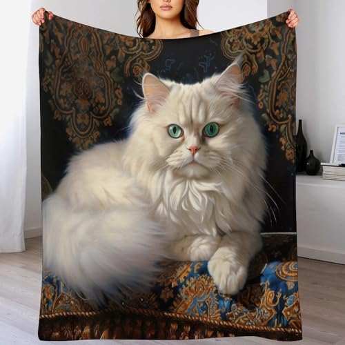 Couverture polaire chat plaid flanelle doux idée cadeau canapé lit - 2