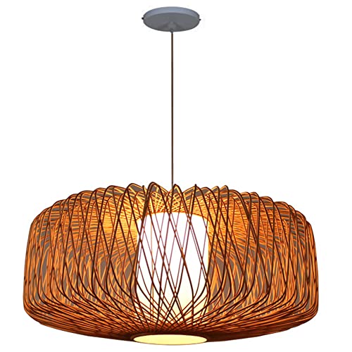Lámpara de araña de bambú para eliminar sombras duras con su luz de doble capa