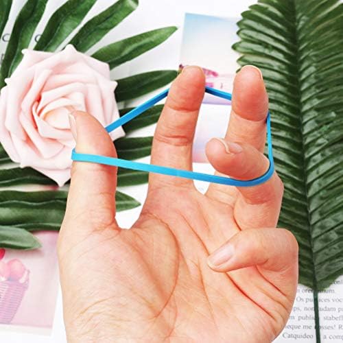 nuoshen Rubber Bands Coloured, Elastic Band Ball Document Organizing for Office and Home