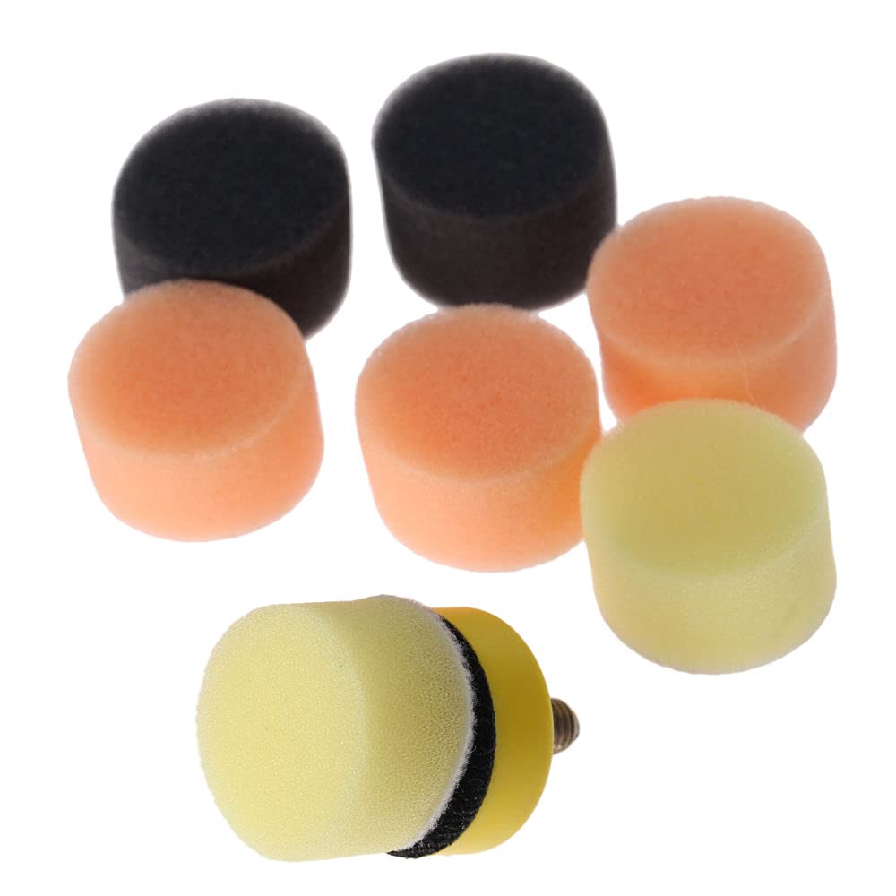 50 sztuk 1 cal 25mm gąbka woskowanie polerowanie podkładka polerska do polerowania samochodu M6 podkładka polerska płyta wspierająca do narzędzia obrotowego Dremel, 151 sztuk