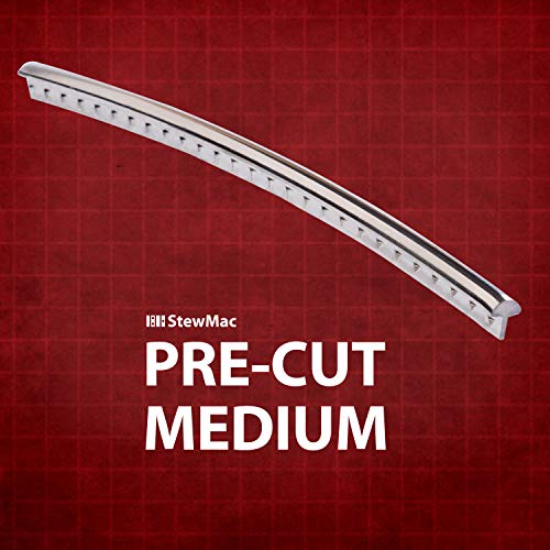 Stewmac Pre-Cut And Pre-Radiused Fretwire Set, Medium/Medium, 12" Radius, 24-Pieces #TOP1