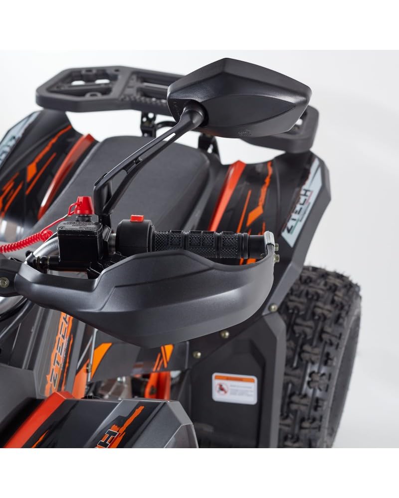 T-MOTO - Maxi Quad Adulti SportMaxx 125cc - Mezzo per Ragazzi e Adulti, Quad a Benzina 4 Tempi uso Off Road, Semi Automatico + Retro (Nero)