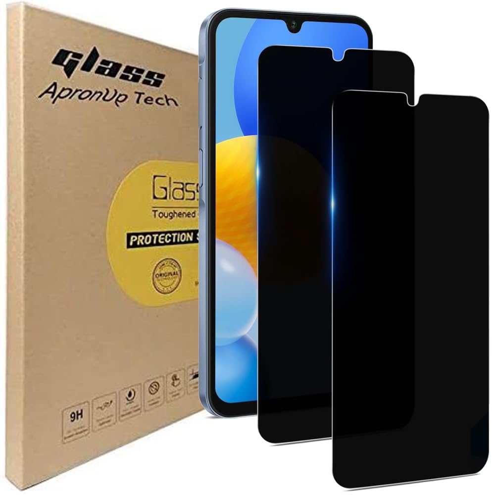 [2 sztuki do Samsung Galaxy A15 5G ochrona ekranu, szkło hartowane antyszpiegowskie, czarna, nietłukąca się folia ochronna do Galaxy A15 16.5 cm, bez pęcherzyków powietrza, odporne na