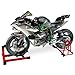 HTLNUZD 1/6 Scale H2R Alloy Diecast Motorcycle with Sound & Light Features High Gloss Spray Finish Rubber Tires Premium Collectible Gift (Diamond Edition)