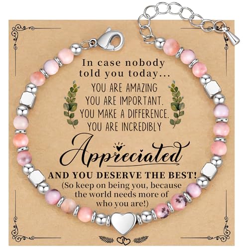Image of Teacher Appreciation Gifts, Inspiraitonal Bracelets for Women Birthday Jewelry Inspirational Gifts for Women Coworkers Friends