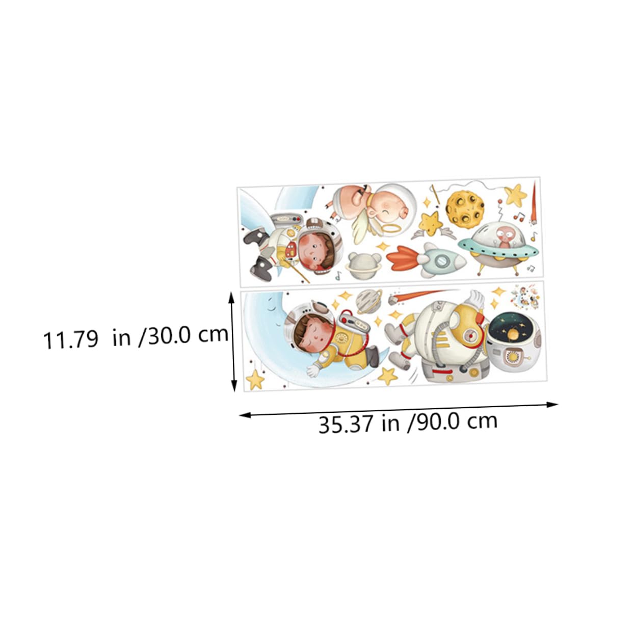 BESTonZON 6sätze Wandsticker Mit Astronauten Sternen Mond Kinderzimmer Deko Selbstklebend Wandtattoo Für Schlafzimmer Und Spielzimmer Einfache Anwendung Ohne Rückstände