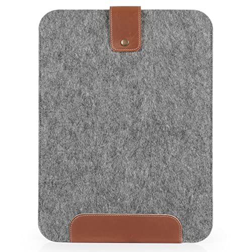 Housse pour ordinateur portable anti-rayure en cuir et polaire MegaGear