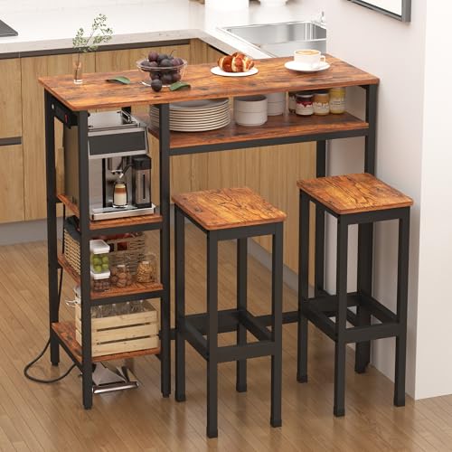 NAIYUFA 3-Piece Counter Height Bar Set
