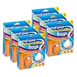 Small Space Dehumidifier Bags Pack of 6 (12 Sachets Total) – Moisture Absorber for Wardrobes, Drawers, Caravans, Cupboards & Small Rooms – Prevent Damp, Mould, Mildew & Condensation