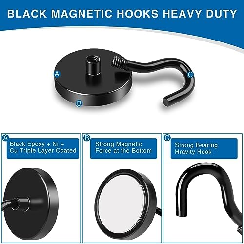 Image of LOVIMAG Magnetic Hooks for Cruise Essentials 2026 Cabins Door 25 Pack-85LBS