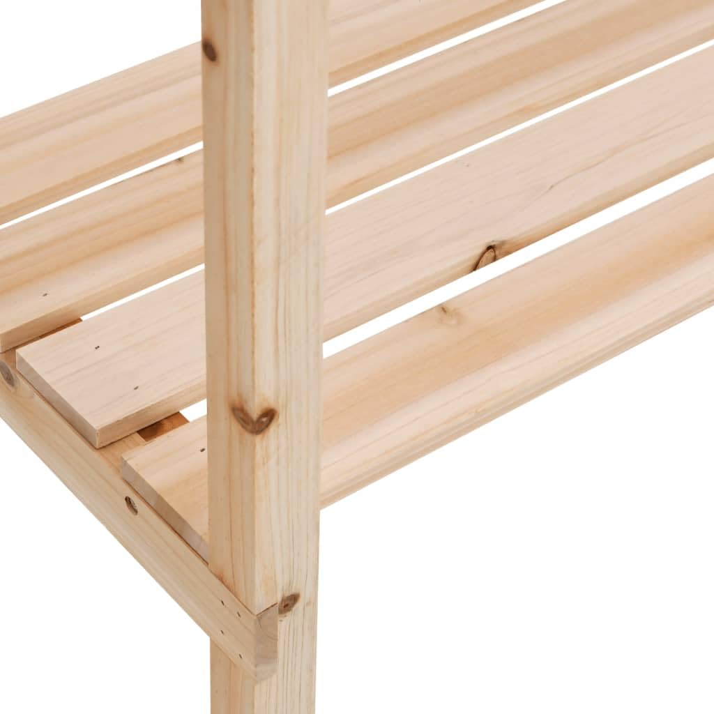 Genérico Mesa para Plantas con Estante Madera Maciza Abeto 78x38x82,5 cm,Soportes para macetas-156349