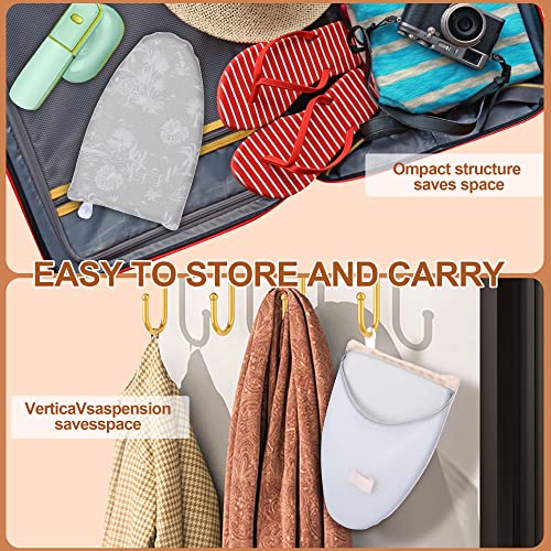 Arrozon Garment Steamer Ironing Gloves handheld ironing board portable Mini Heat Resistant Anti Steam Glove Ironing Mitt with Finger Loop Garment Steamer Accessories for Clothes