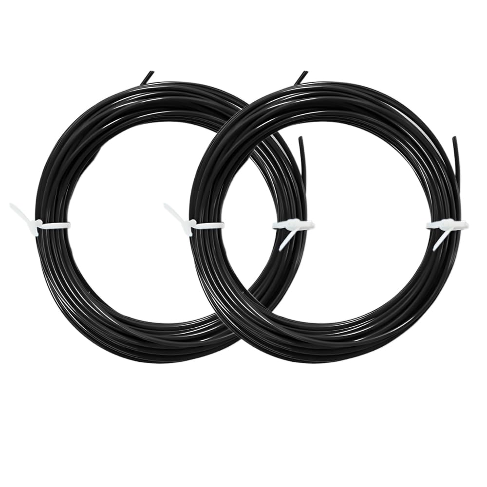 Recambios de filamento PLA 3D de 1,75 mm de diámetro, compatibles con la mayoría de bolígrafos o impresoras 3D, no tóxicos, respetuosos con el medio ambiente, colores vibrantes, negro, 2 rollos