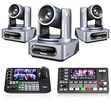 kit quad channel 【Suivi Automatique IA Avancé】Cette caméra prend en charge le suivi humain basé sur des algorithmes IA avancés. Grâce à la reconnaissance faciale et humanoïde, elle détermine avec précision la position du sujet pour un suivi et un cadrage automatiques. Basculez facilement entre les modes Présentateur et Autoframing. Même si le sujet est temporairement masqué, la caméra maintient son verrouillage pour un centrage parfait.
