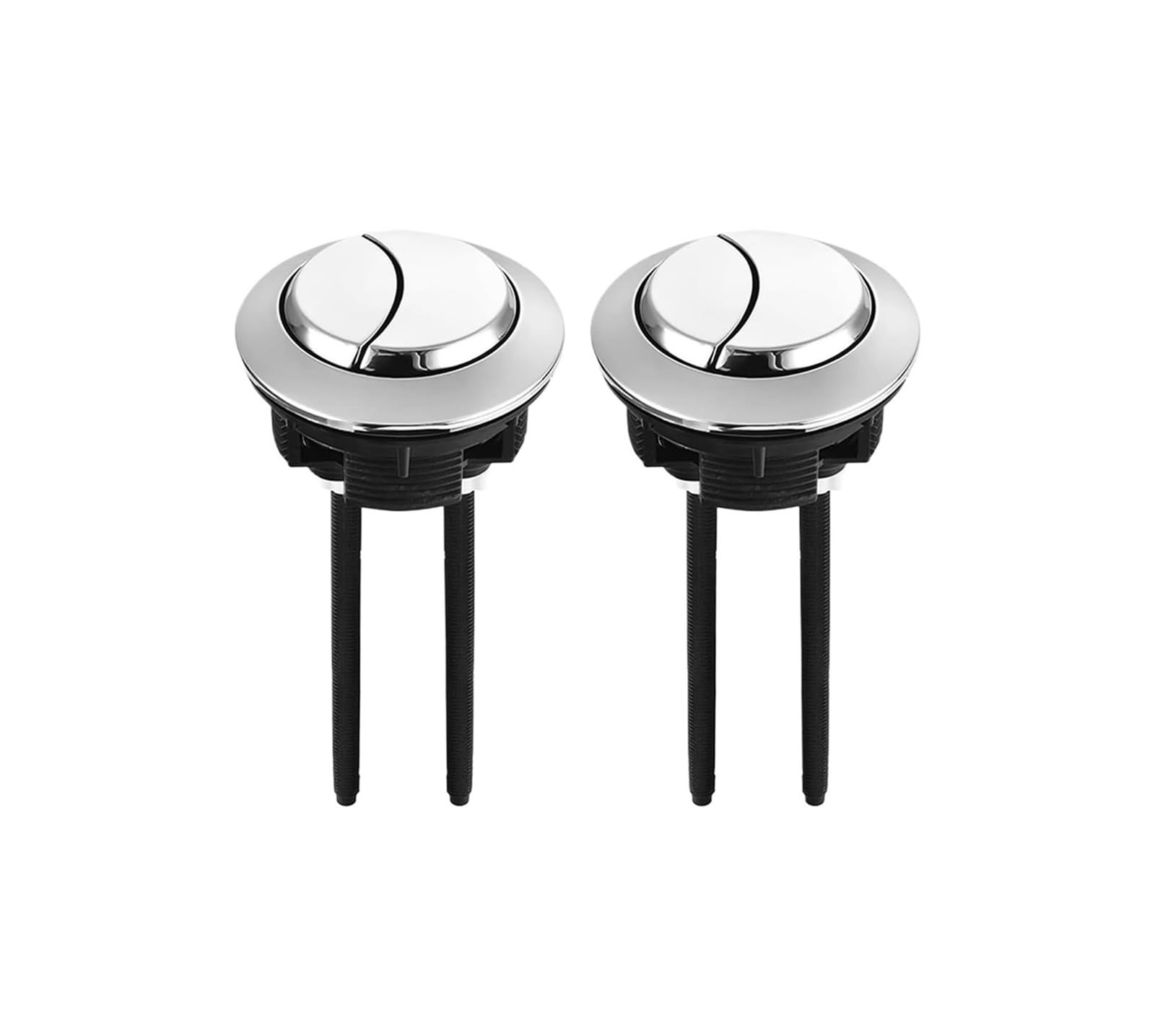 dfEDRd Dual Push Button Toilet Flush Button, 2pcs Bathroom Accessories(Fits 46mm58mm Hole)