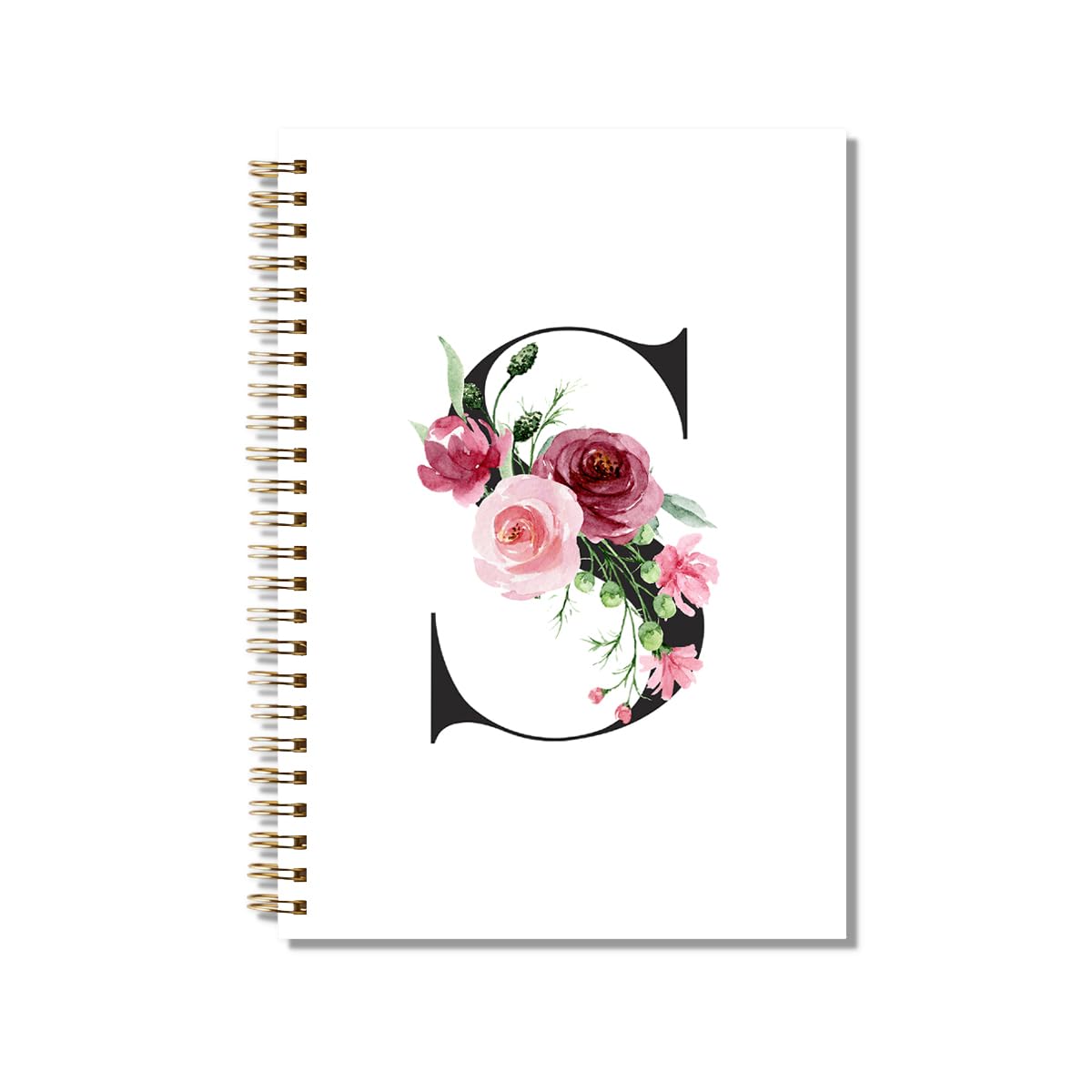 Carnet à spirale personnalisé A5 couverture rigide avec initiale - 8