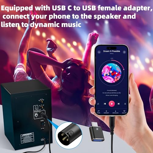 Câble convertisseur audio XLR vers USB C mâle stéréo pour table de mixage - 4