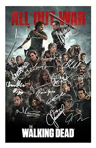Image of The Walking Dead Season 8 Cast Autographed Signed A4 Photo Print 1