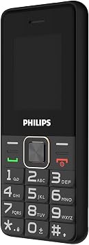 Philips E6105 4G Çift Sim Kartlı Tuşlu Cep Telefonu Siyah