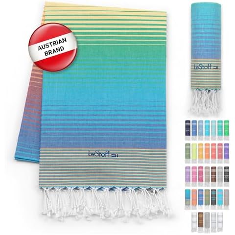 LeStoff Turkish Hammam Towel - Lightweight & Quick Drying Cover