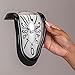 FAREVER Melting Clock, Salvador Dali Watch Melted Clock for Decorative Home Office Shelf Desk Table Funny Creative Gift, Arab Black