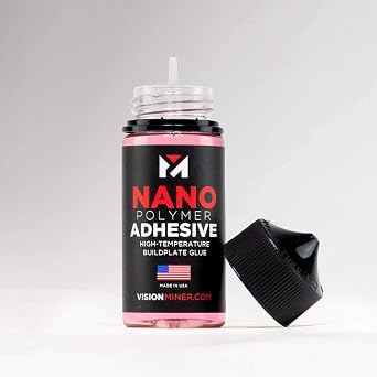 Nano Polymer Adhesive - Ultimate 3D Printing Bed & Build Plate Adhesion - No Mess, Non-Toxic, Works for PLA, ABS, PEI, PEEK, Nylon, PC and More. Easy Application, Easy to Clean!