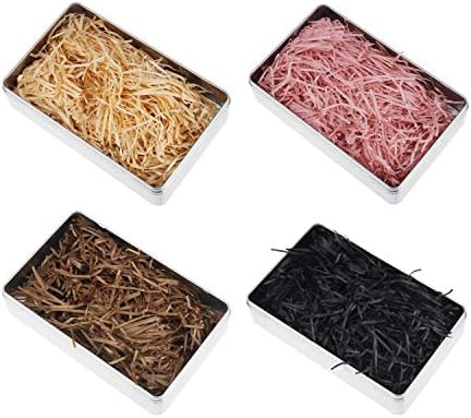 LJY 320 Grams Multicolored Raffia Paper Shreds & Strands Shredded Crinkle Confetti for DIY Gift Wrapping & Basket Filling