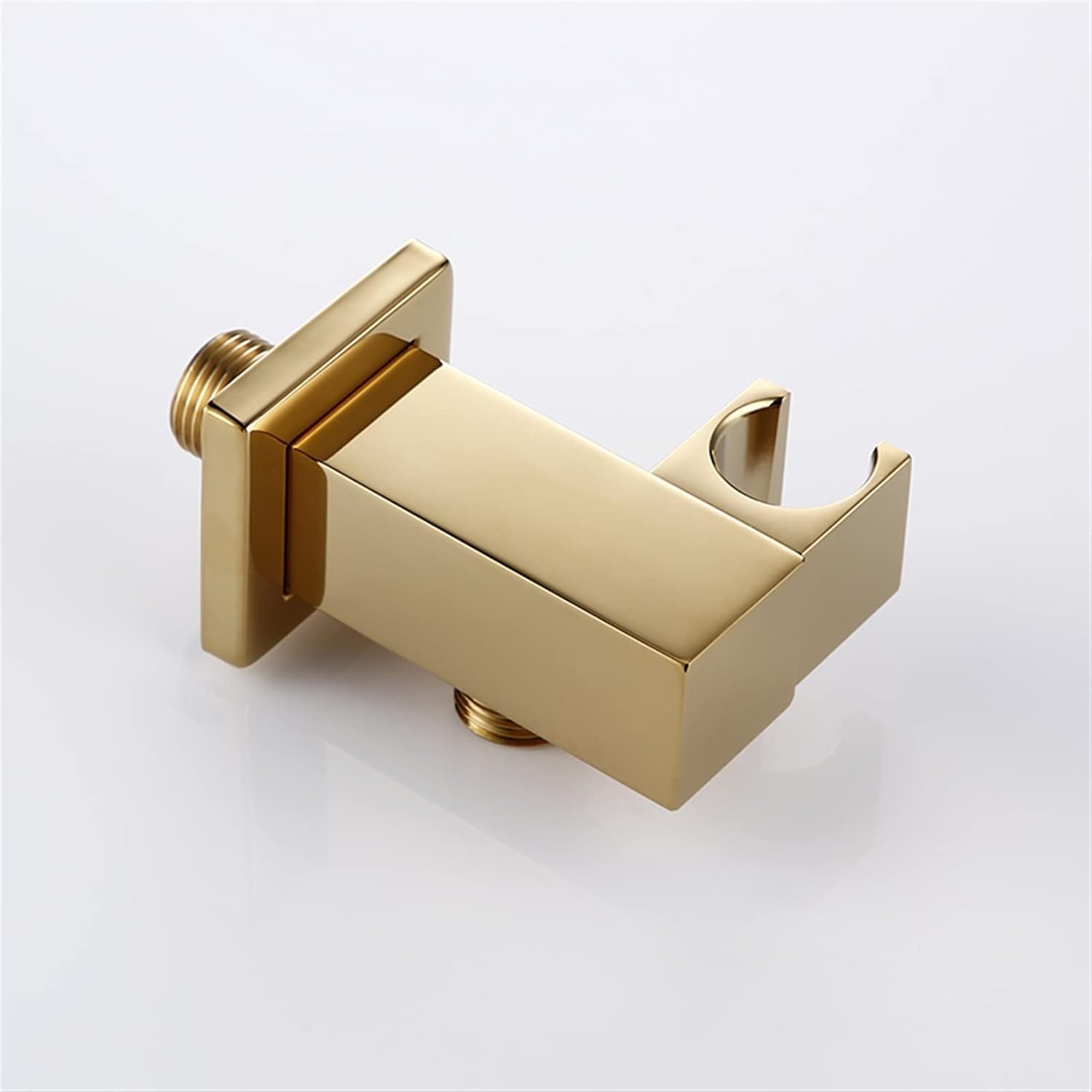 Shower Head Holder Handheld Shower Head Bracket Gold Small Portable Wall-Mounted Polished Brass for Bathroom Hardware Shower Installation Bracket